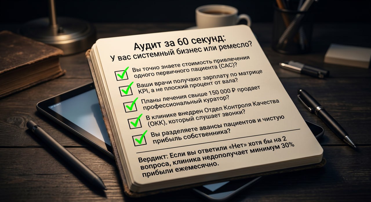 Чек-лист построения прибыльного бизнеса стоматологии