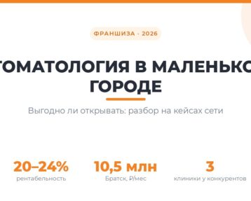 Открытие стоматологии в маленьком городе на примере клиник Demokrat