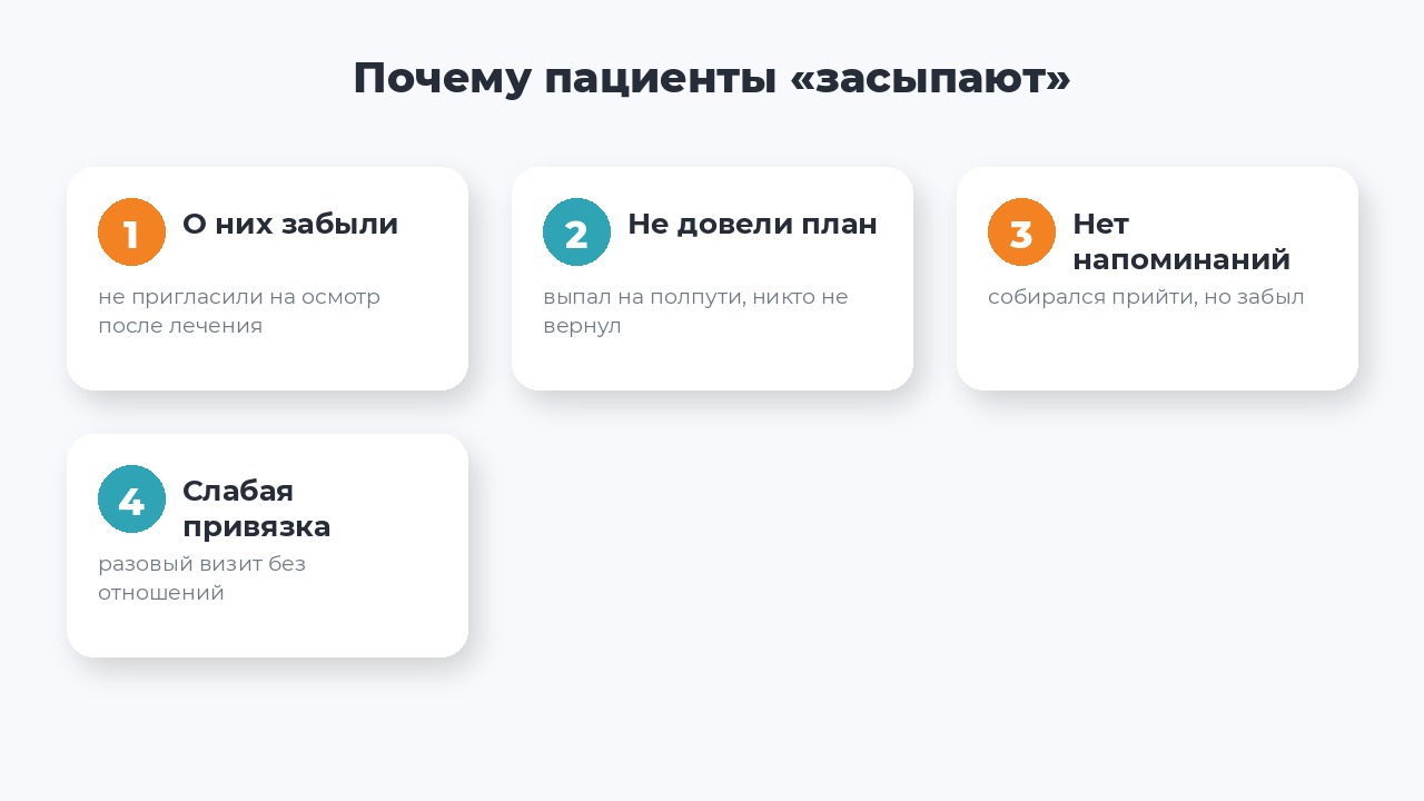 Причины, по которым пациенты стоматологии перестают возвращаться